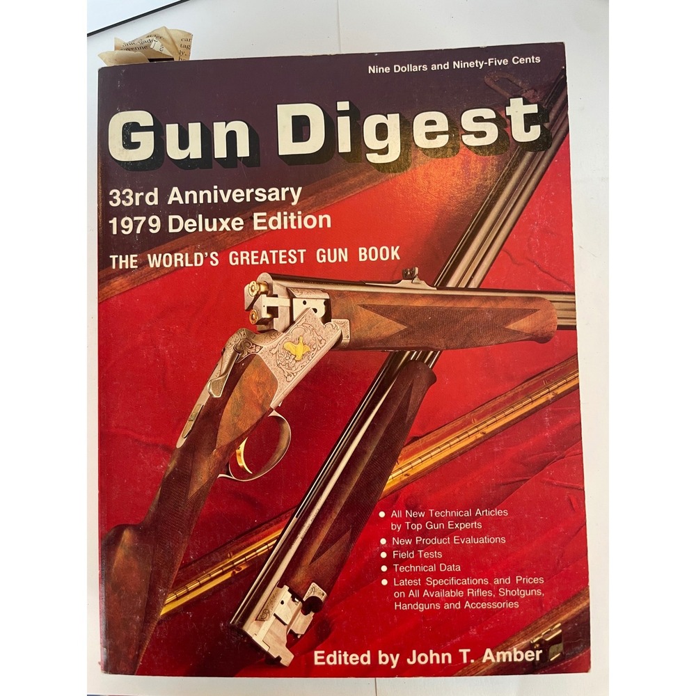 Gun Digest 1979 Deluxe Edition 33rd Anniversary Book Red Good Vintage Reference